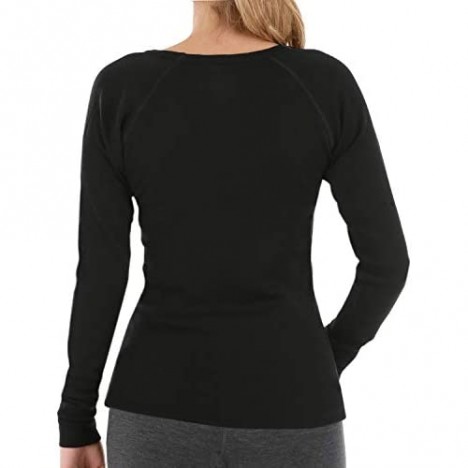 MERIWOOL Womens Base Layer 100% Merino Wool Lightweight Form Fit Top Thermal Shirt