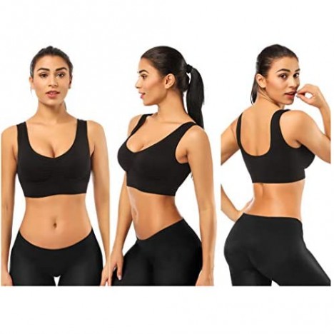 BESTENA Sports Bras for Women Seamless Comfortable Yoga Bra with Removable Pads