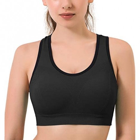 Onory 3 Pack Sports Bras for Women Wirefree Padded Workout Yoga Gym Fitness Bra