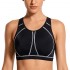 SYROKAN Women's High Impact Padded Supportive Wirefree Full Coverage Sports Bra