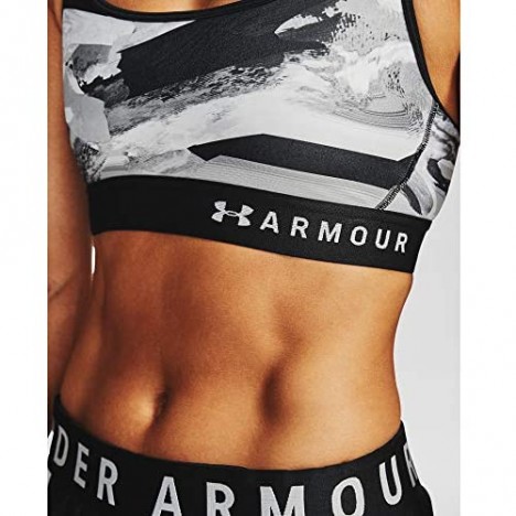 Under Armour Women's Armour Mid Crossback Print Sports Bra