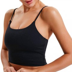 Women Yoga Tank Tops Padded Sports Bra Workout Fitness Running Crop Top