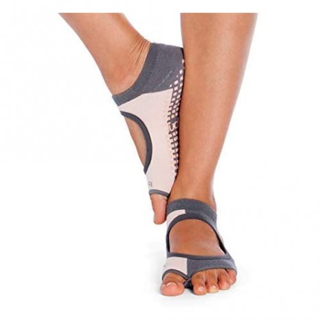 2 Pack Yoga Pilates Socks for Women Non Slip Toeless Non Skid Sticky Grip Sock - Pilates Barre Ballet