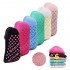 BIOAUM Yoga Socks for Women - 6 Pairs Cotton Cushion Non Slip Grip Slipper Pilates Hospital Socks