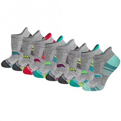 Saucony Women's Performance Heel Tab Athletic Socks (8 & 16 Pairs)